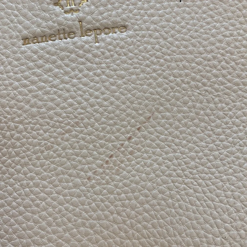 Nanette Lepore white wristlet, cross body bag
